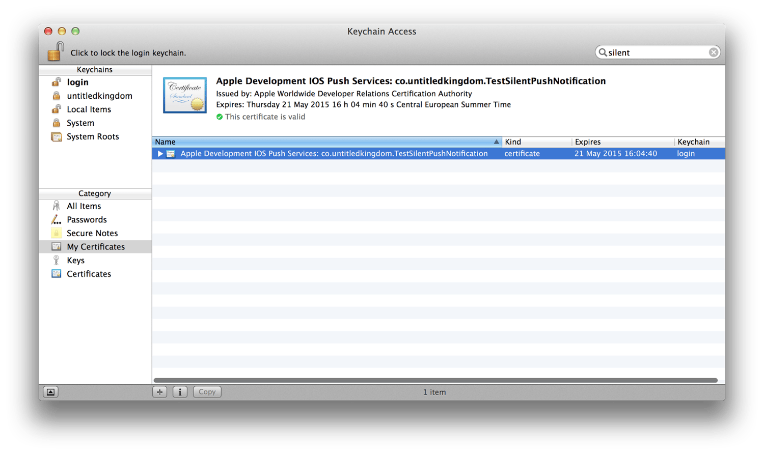 How to generate PEM for Push Notifications?