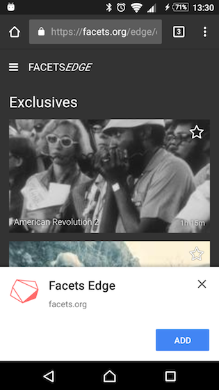 Progressive Web App Banner
