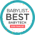 An award logo - Babylist Best BabyTech